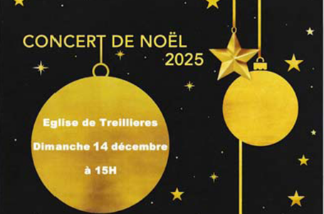 concert de Noël le Dimanche 14 décembre à 15h à l’église de Treillières.